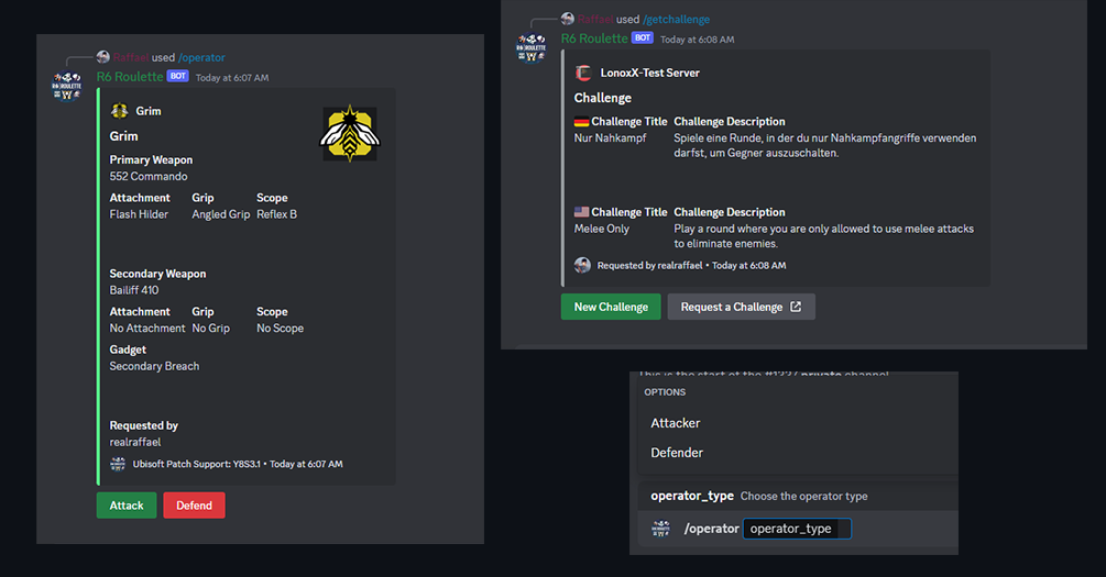 R6 Roulette Discord Bot